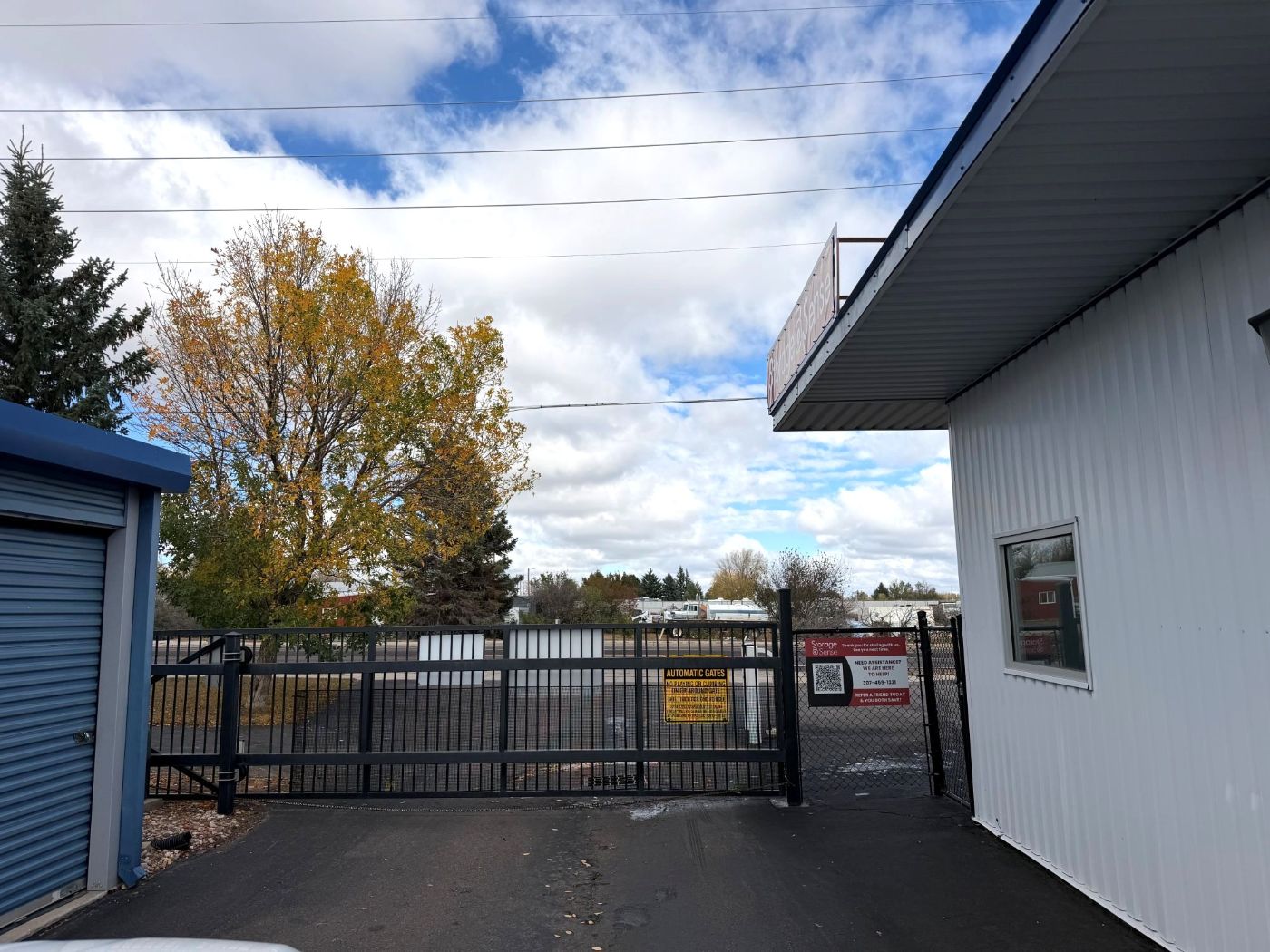 Keypad-controlled security gate